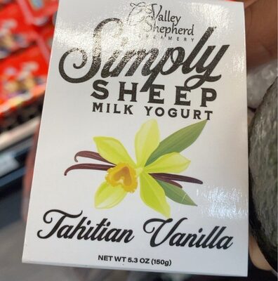 Tahitian Vanilla Simply Sheep Milk Yogurt, Tahitian Vanilla