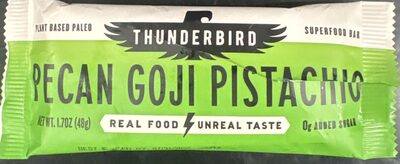Pecan Goji Pistachio Superfood Bar, Pecan Goji Pistachio