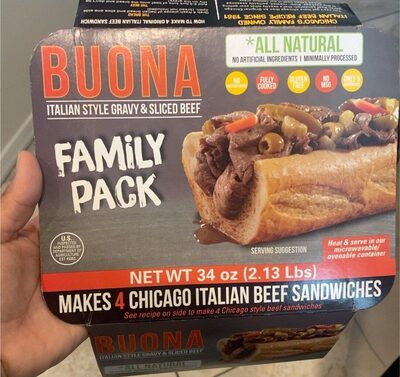 Italian Style Gravy & Sliced Beef, Italian Style