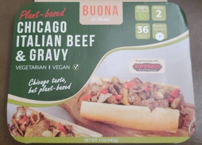 Plant-Based Chicago Italian Beef & Gravy, Chicago Italian Beef