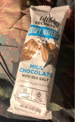 Milk Chocolate With Sea Salt Crispy Wafers, Milk Chocolate; Sea Salt