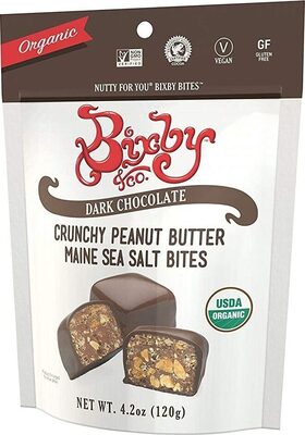 Crunchy Peanut Butter Maine Sea Salt Bites, Chocolate; Peanut Butter