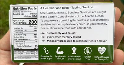Skinless & Boneless Wild Sardines In Extra Virgin Olive Oil