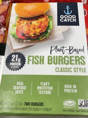 Classic Style Plant-Based Fish Burgers