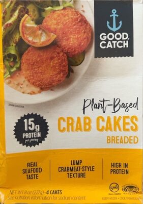 Breaded Plant-Based Crab Cakes, Breaded
