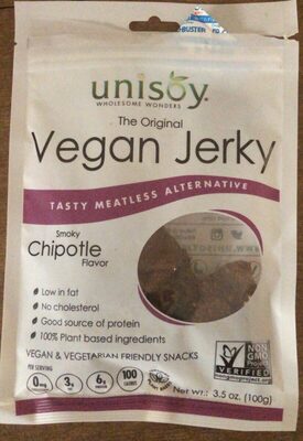 Smoky Chipotle Flavor Vegan Jerky, Smoky Chipotle