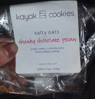 Chunky Chocolate Pecan Salty Oats Cookies, Chunky Chocolate Pecan