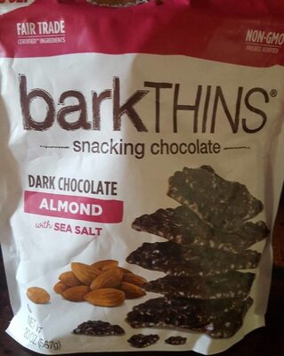 Dark Chocolate Almond & Sea Salt Snacking Chocolate, Dark Chocolate Almond & Sea Salt