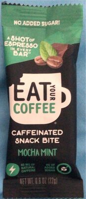 Mocha Mint Caffeinated Snack Bite, Mocha Mint