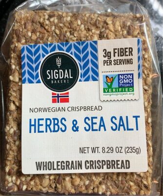 Herbs & Sea Salt Norwegian Crispbread