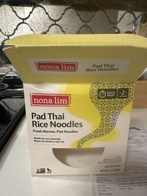 Pad Thai Rice Noodles Fresh Flat And Narrow Rice Noodles. Great With Any Nona Lim Broth Or In A Stir-Fry., Pad Thai