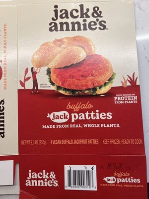 Buffalo Vegan Jackfruit Patties, Buffalo