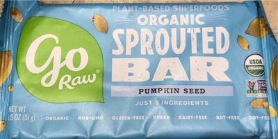 Organic Pumpkin Seed Sprouted Bar, Pumpkin Seed