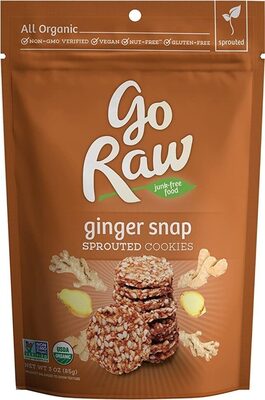 Organic Ginger Snap Sprouted Cookie Crisps, Ginger Snap