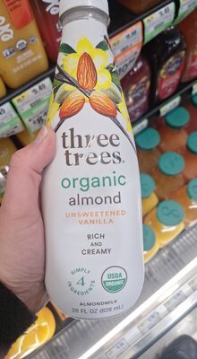 Unsweetened Vanilla Bean Organic Almondmilk, Unsweetened Vanilla Bean