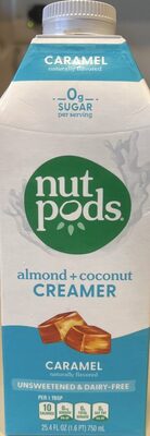 Caramel Flavored Unsweetened & Dairy-Free Almond + Coconut Creamer, Caramel