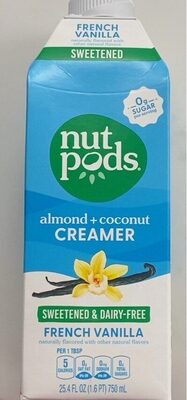 French Vanilla Flavored Sweetened Almond + Coconut Creamer, French Vanilla