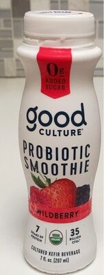 Wildberry Probiotic Smoothie Cultured Kefir Beverage, Wildberry