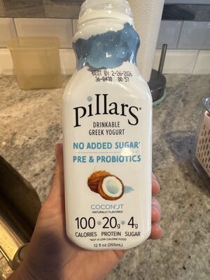 Coconut Drinkable Greek Yogurt, Coconut