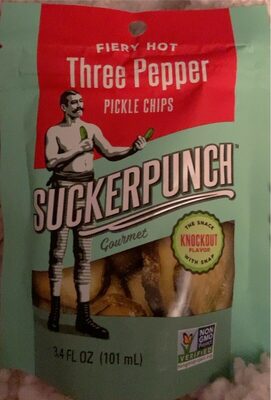 Fiery Hot Three Pepper Pickle Chips, Fiery Hot Three Pepper