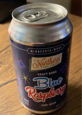 Blue Raspberry Cane Sugar Craft Soda, Blue Raspberry