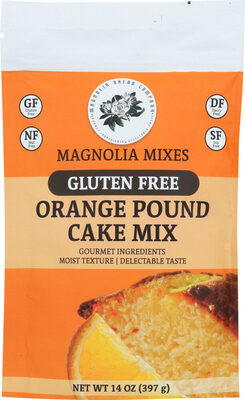 Gluten Free Orange Pound Cake Magnolia Mixes, Orange
