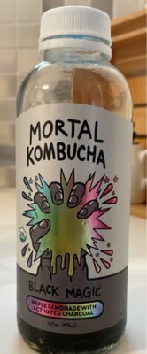 Black Magic Maple Lemonade With Activated Charcoal Kombucha, Black Magic