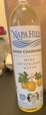Lemon Chardonnay Sparkling Water With Red Wine's Antioxidants, Lemon Chardonnay