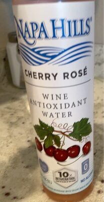 Cherry Rose Sparkling Water With Red Wine's Antioxidants, Cherry Rose
