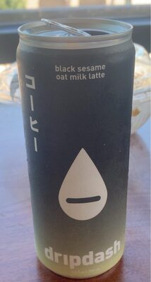 Black Sesame Oat Milk Latte, Black Sesame