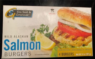 Wild Alaskan Salmon Burgers, Salmon