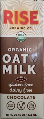 Chocolate Organic Oat Milk, Chocolate
