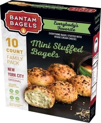 Original New York City Mini Stuffed Bagels With Veggie Cream Cheese, Original