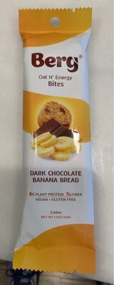 Dark Chocolate Banana Bread Oat N' Energy Bites, Dark Chocolate; Banana