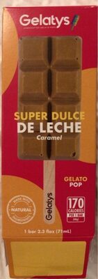 Super Dulce De Leche Caramel Gelato Pop Bar, Super Dulce De Leche Caramel