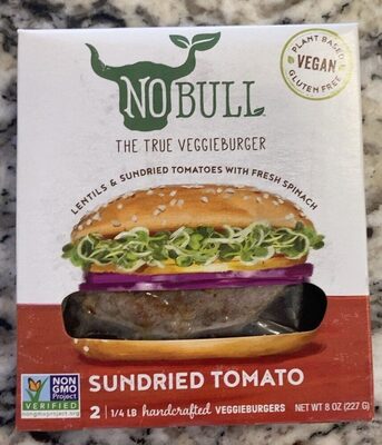 Sundried Tomato Handcrafted Veggieburger