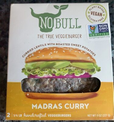 Madras Curry Handcrafted Veggieburgers