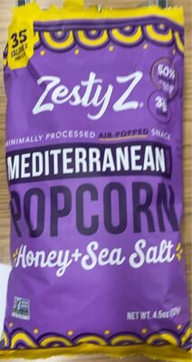 Honey + Sea Salt Mediterranean Inspired Popcorn, Honey; Sea Salt