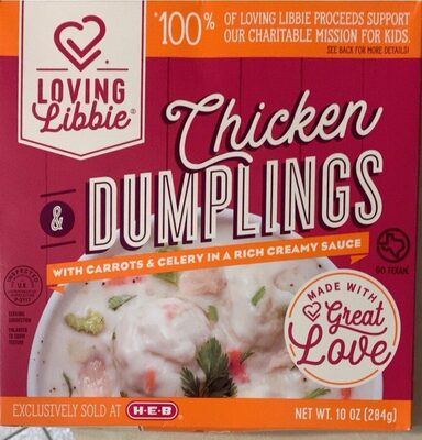 Chicken & Dumplings Dark Meat Chicken With Carrots & Celery In A Rich Creamy Sauce, Chicken & Dumplings