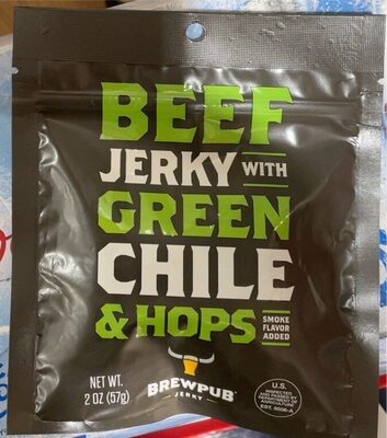 Beef Jerky With Green Chile & Hops, Green Chile & Hops