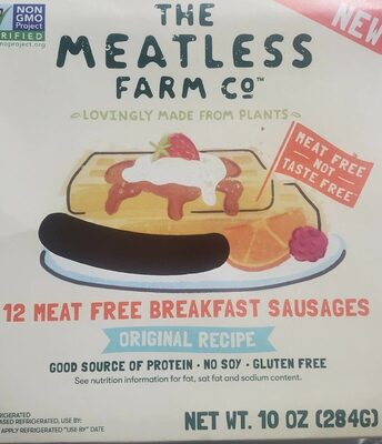 Original Recipe Meat Free Breakfast Sausages, Original Recipe