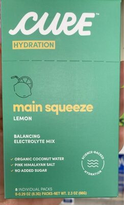 Lemon Flavored Hydrating Electrolyte Mix, Lemon