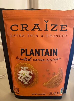 Plantain Toasted Corn Cracker, Plantain