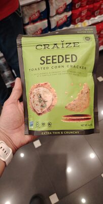 Seeded Toasted Corn Cracker, Seeded