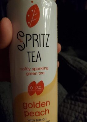 Golden Peach With Lemon & Pomegranate Softly Sparkling Green Tea, Golden Peach