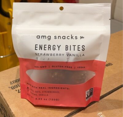 Strawberry Vanilla Energy Bites, Strawberry; Vanilla