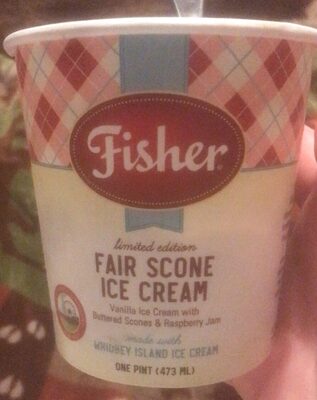 Fair Scone Ice Cream Vanilla Ice Cream With Buttered Scones & Raspberry Jam, Fair Scone