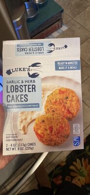 Maine Lobster Cakes With Garlic & Herbs, Garlic & Herbs