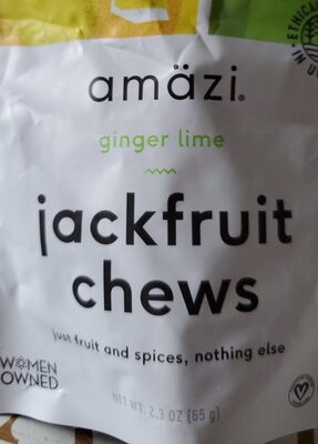 Ginger + Lime Jackfruit Chews, Ginger + Lime