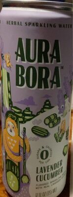 Lavender Cucumber Flavored Herbal Sparkling Water, Lavender Cucumber